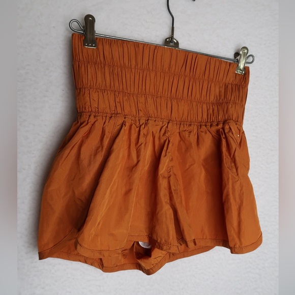 Free People Movement Rust Orange The Way Home High Rise Athletic Shorts XS‎ - Picture 8 of 8